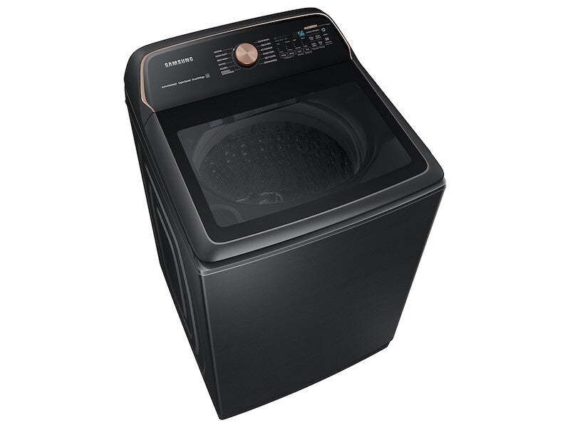 5.5 cu. ft. Extra-Large Capacity Smart Top Load Washer with Auto Dispense System in Brushed Black - (WA55A7700AVUS)