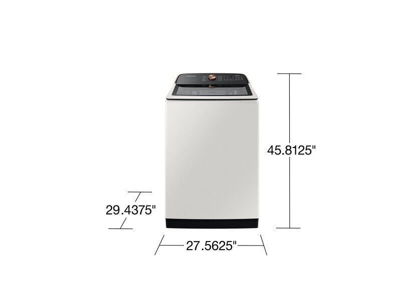 5.5 cu. ft. Extra-Large Capacity Smart Top Load Washer with Auto Dispense System in Ivory - (WA55CG7500AEUS)