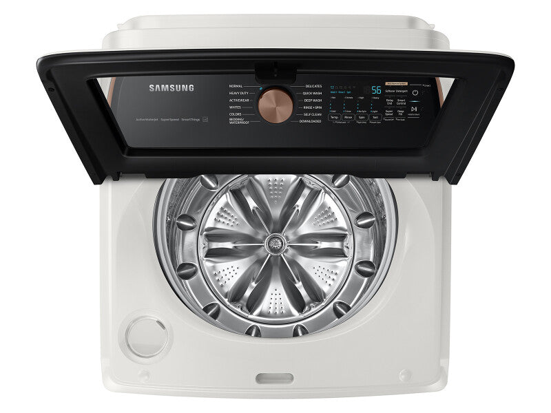 5.5 cu. ft. Extra-Large Capacity Smart Top Load Washer with Auto Dispense System in Ivory - (WA55CG7500AEUS)