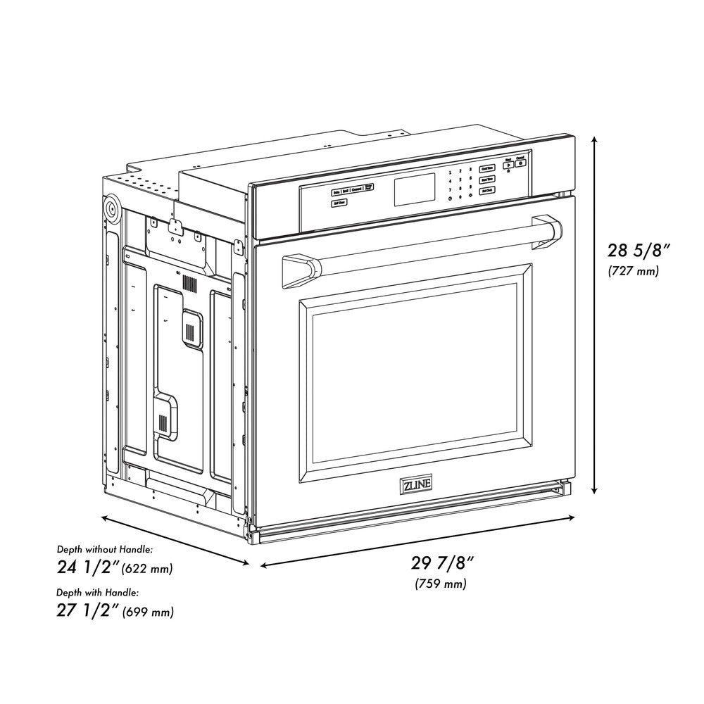 30 in. Professional True Convection Single Wall - (WAS30) -