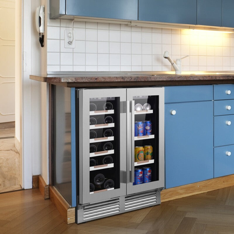 ELITE Series Side by Side Wine and Beverage Center - (WBE1956Z3S) - AVANTI