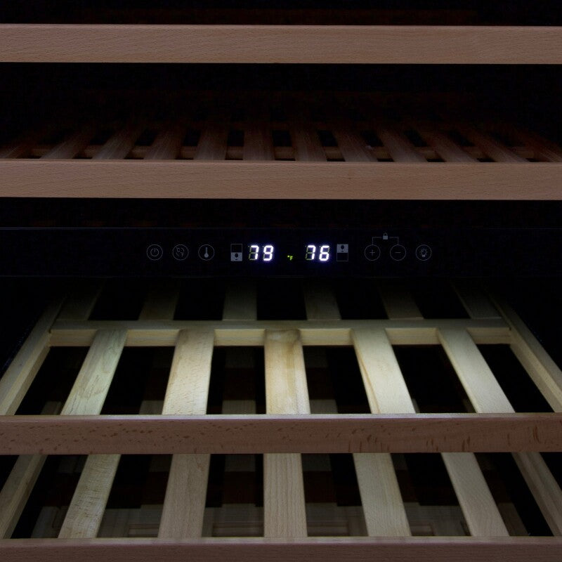 154 Bottle DESIGNER Series Dual-Zone Wine Cooler - (WCD165DZ3S) - AVANTI