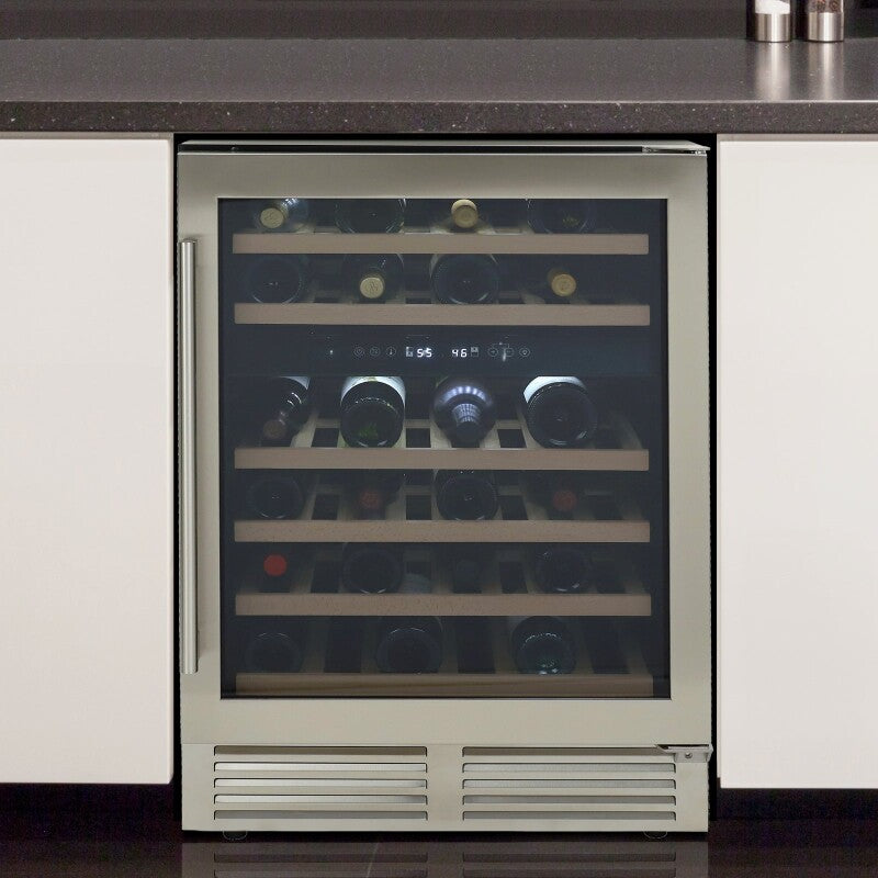 43 Bottle DESIGNER Series Dual-Zone Wine Cooler - (WCD46DZ3S) - AVANTI