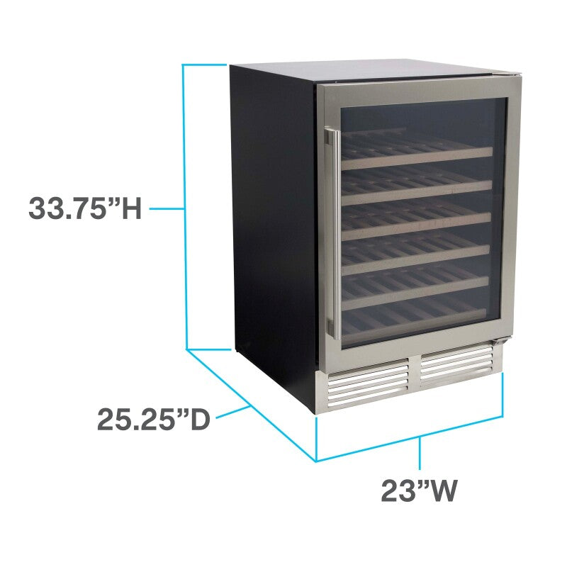 51 Bottle DESIGNER Series Wine Cooler - (WCD52SZ3S) - AVANTI