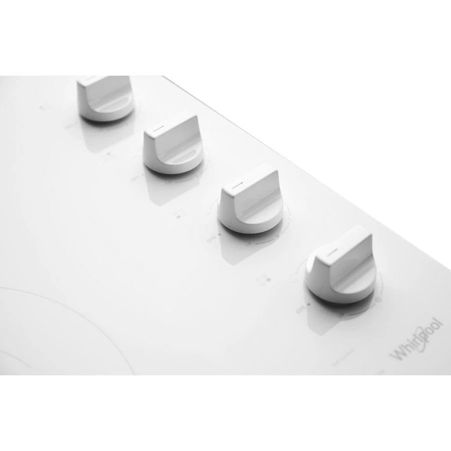 30-inch Electric Ceramic Glass Cooktop with Dual Radiant Element - (WCE55US0HW)