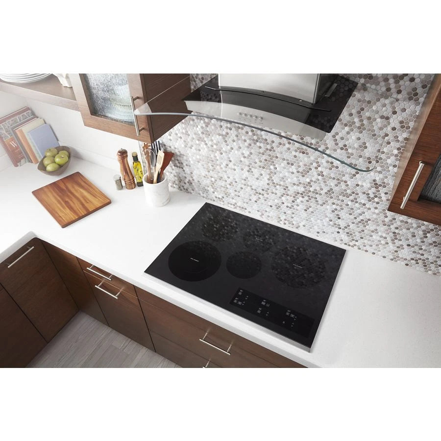 30-inch Electric Ceramic Glass Cooktop with Two Dual Radiant Elements - (WCE97US0KS)