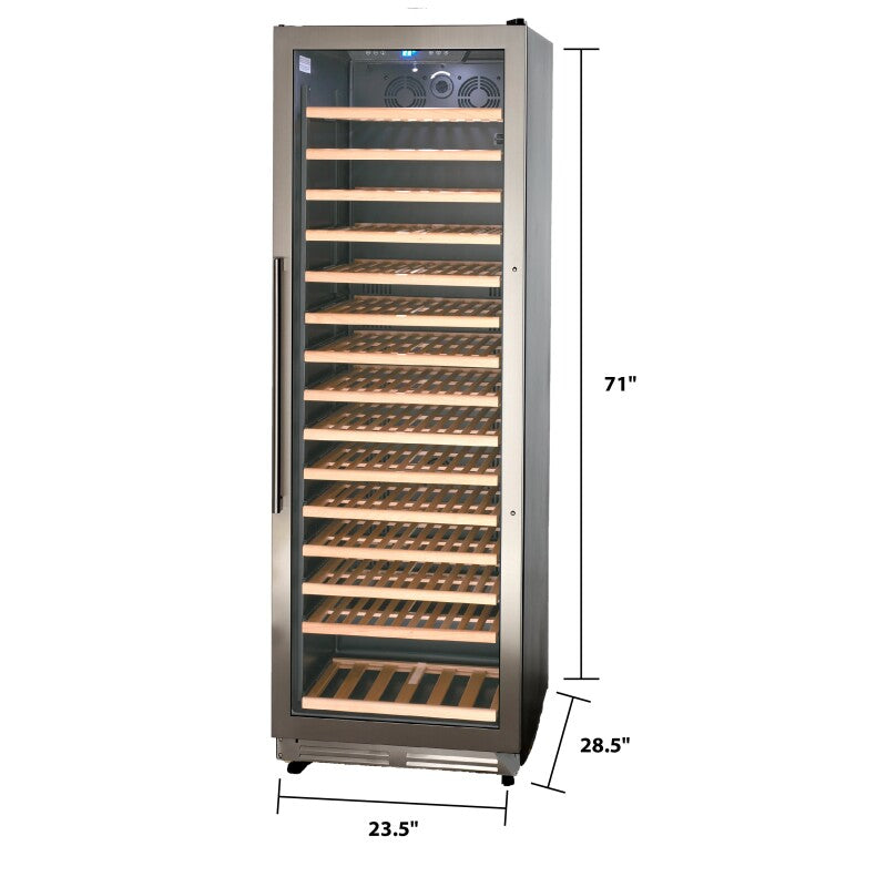 165 Bottle DESIGNER Series Wine Cooler - (WCF165S3SS) - AVANTI