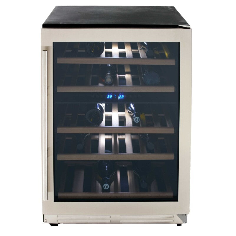 43 Bottle DESIGNER Series Dual-Zone Wine Cooler - (WCF43S3SD) - AVANTI