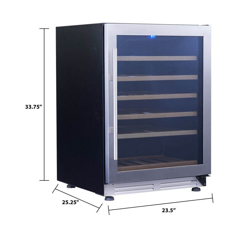51 Bottle DESIGNER Series Wine Cooler - (WCF51S3SS) - AVANTI