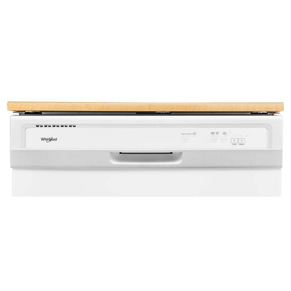 Whirlpool WDP370PAHW portable dishwasher control panel