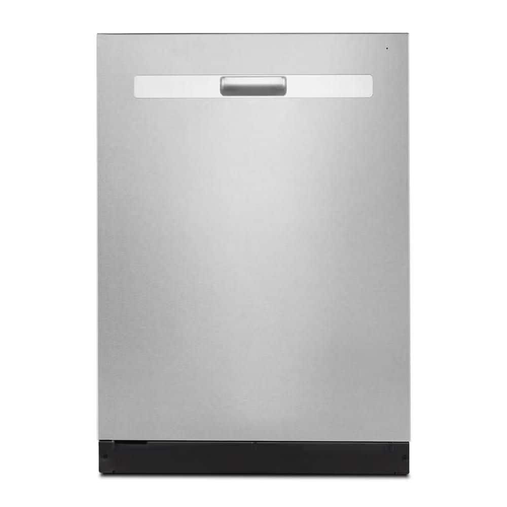 Whirlpool WDP730HAMZ 24-inch built-in dishwasher in Fingerprint Resistant Stainless Steel, front view