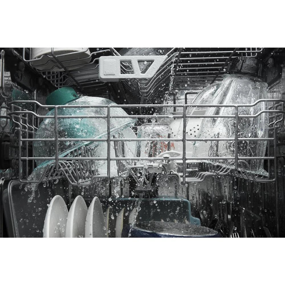Eco Series Quiet Dishwasher with a washing 3rd Rack & Water Repellent Silverware Basket - (WDPS7024RV)