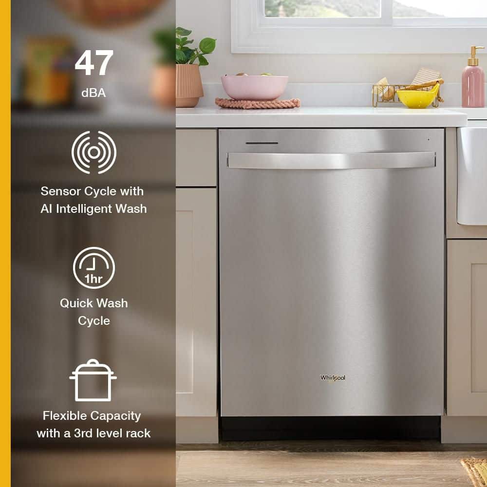 Whirlpool WDT750SAKW dishwasher control panel