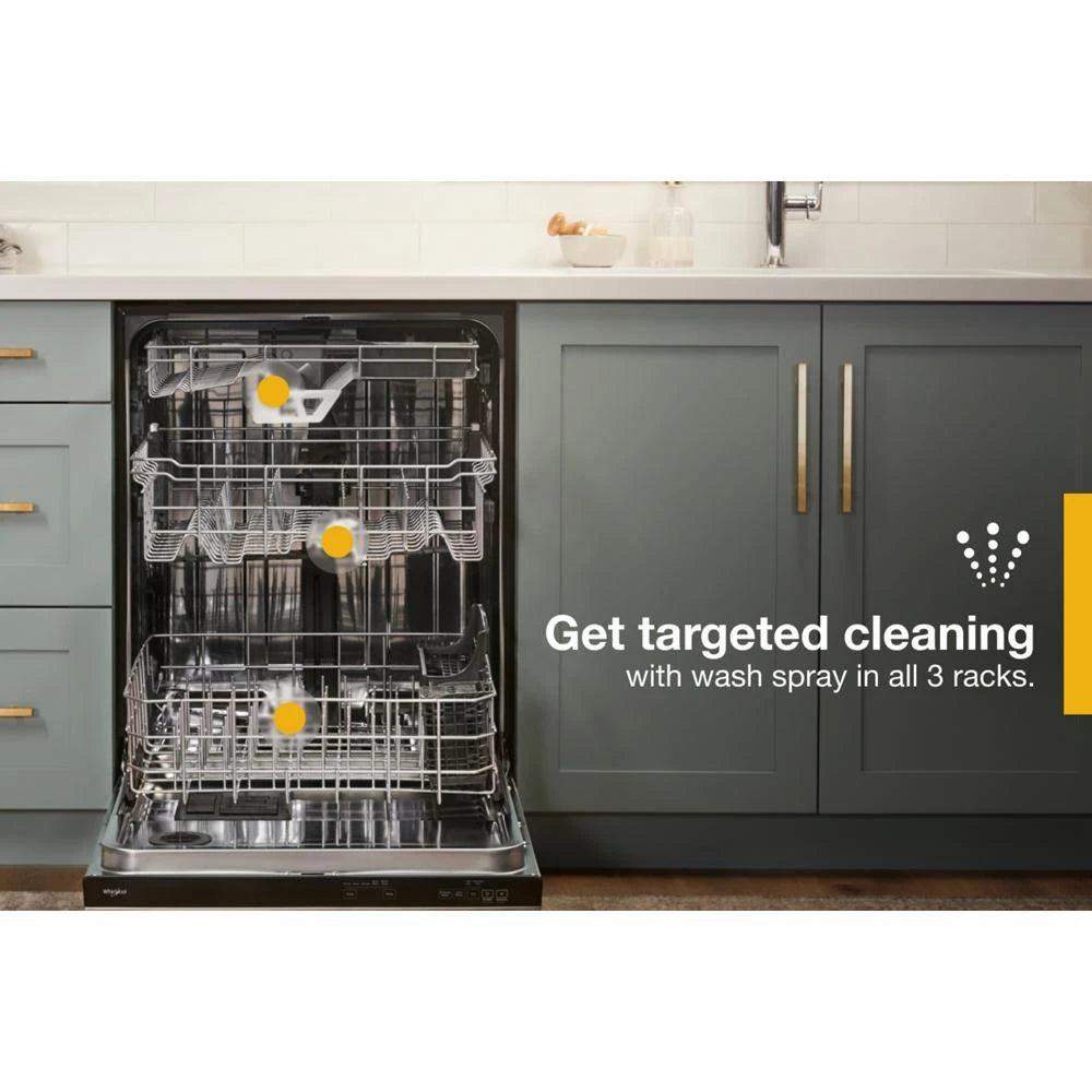 Eco Series Quiet Dishwasher with a washing 3rd Rack & Water Repellent Silverware Basket - (WDTS7024RZ)