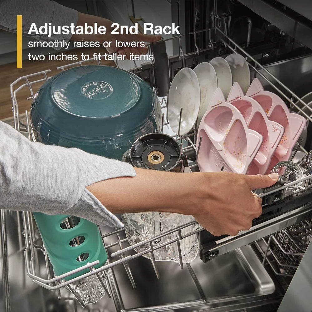 Eco Series Quiet Dishwasher with a washing 3rd Rack & Water Repellent Silverware Basket - (WDTS7024RZ)