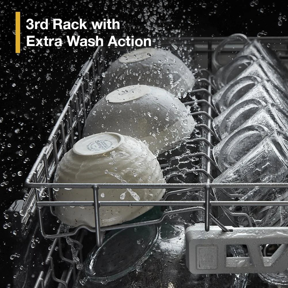 Eco Series Quiet Dishwasher with a washing 3rd Rack & Water Repellent Silverware Basket - (WDTS7024RZ)