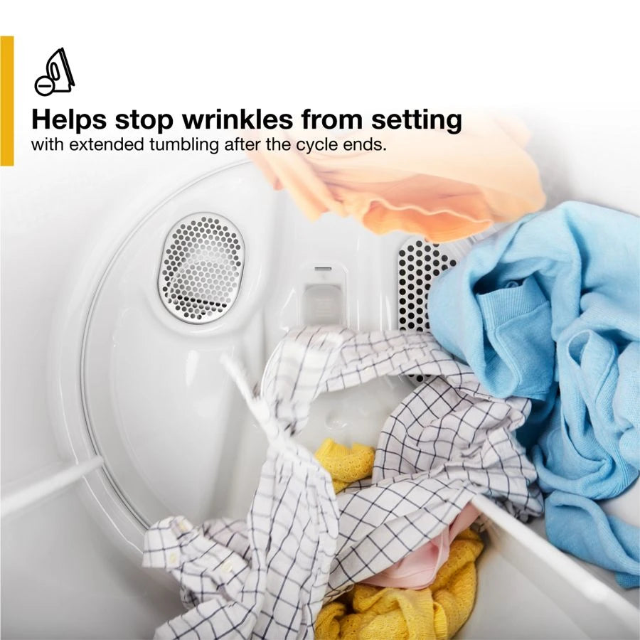 7.0 Cu. Ft. Top Load Electric Moisture Sensing Dryer - (WED5010LW) - WHIRLPOOL