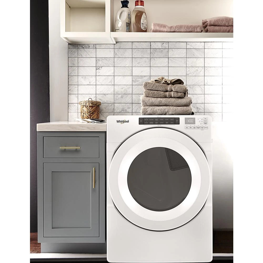 7.4 cu. ft. Front Load Electric Dryer with Intuitive Touch Controls - (WED5620HW) - WHIRLPOOL