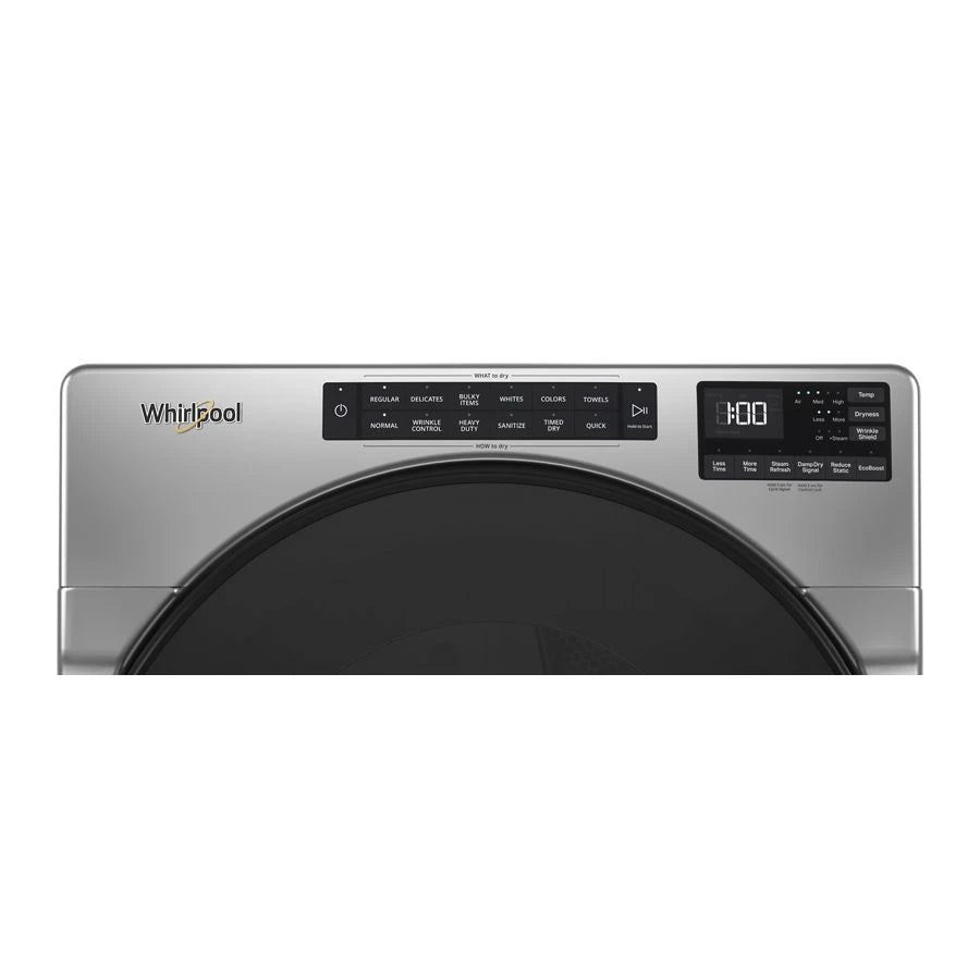 7.4 Cu. Ft. Electric Wrinkle Shield Dryer with Steam - (WED6605MC) - WHIRLPOOL