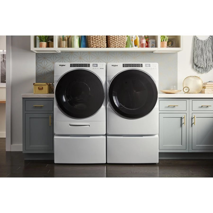 7.4 cu. ft. Front Load Electric Dryer with Steam Cycles - (WED8620HW) - WHIRLPOOL