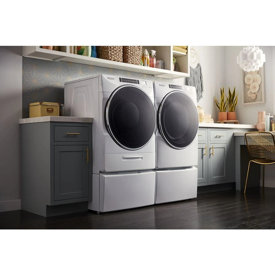 7.4 cu. ft. Front Load Electric Dryer with Steam Cycles - (WED8620HW) - WHIRLPOOL