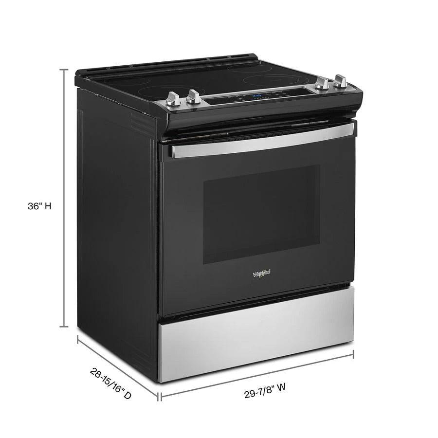 4.8 Cu. Ft. Whirlpool?? Electric Range with Frozen Bake??? Technology - (WEE515S0LS) - WHIRLPOOL