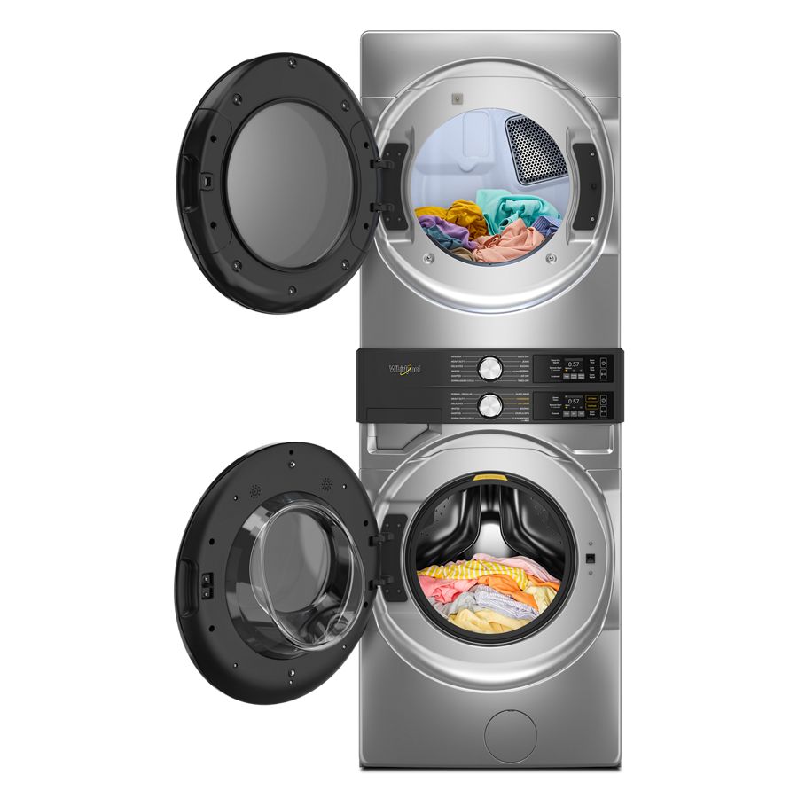 4.5 Cu. Ft. Smart Energy Star® Front Load Washer & 7.4 Cu. Ft. Electric Dryer Laundry Tower With Freshflowtm Vent System & Uv Clean Technology - (WEF5727TR) -