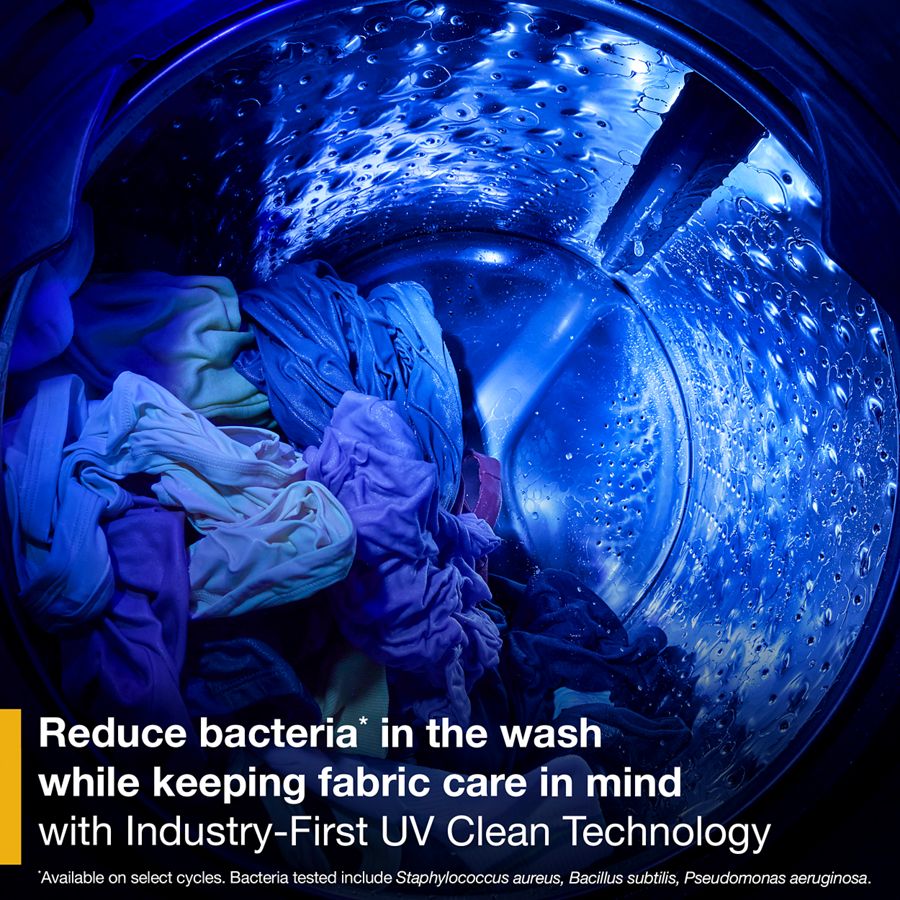 4.5 Cu. Ft. Smart Energy Star® Front Load Washer & 7.4 Cu. Ft. Electric Dryer Laundry Tower With Freshflowtm Vent System & Uv Clean Technology - (WEF5727TR) -