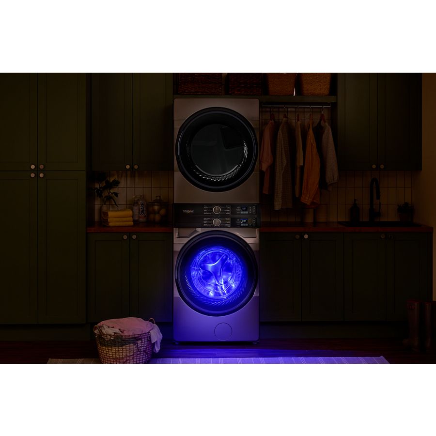4.5 Cu. Ft. Smart Energy Star® Front Load Washer & 7.4 Cu. Ft. Electric Dryer Laundry Tower With Freshflowtm Vent System & Uv Clean Technology - (WEF5727TW) -
