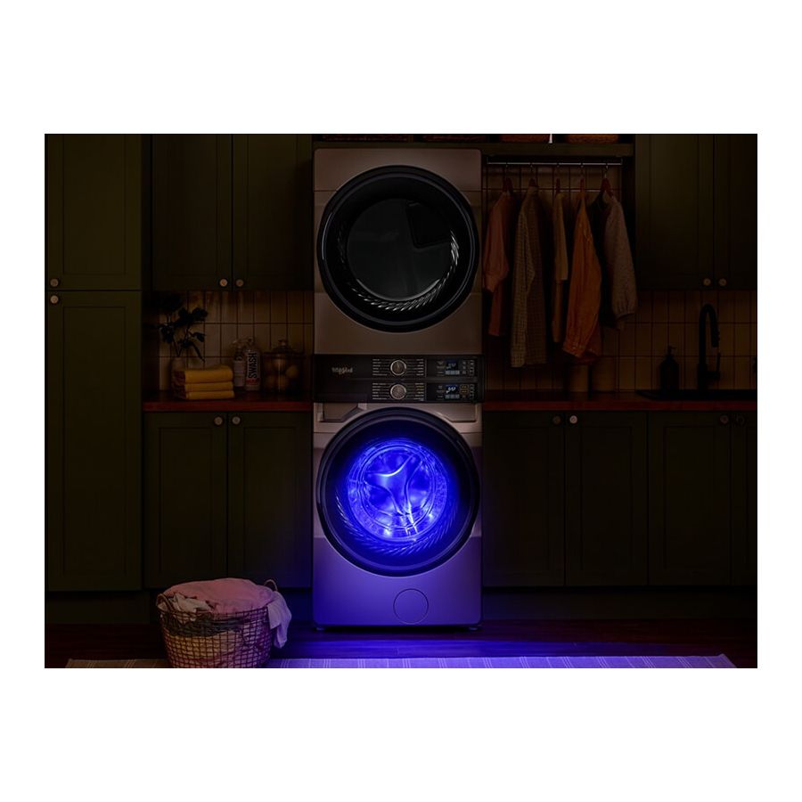 4.5 Cu. Ft. Smart Energy Star® Front Load Washer & 7.4 Cu. Ft. Electric Dryer Laundry Tower With Freshflowtm Vent System & Uv Clean Technology - (WEF5727TW) -