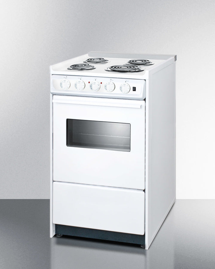20" Wide Electric Coil Top Range - (WEM110RW)