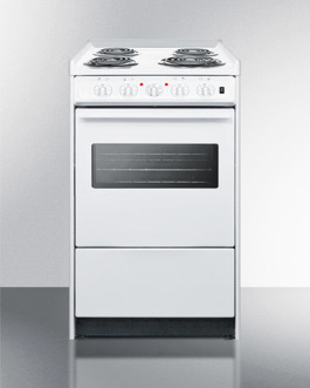 20" Wide Electric Coil Top Range - (WEM110RW)