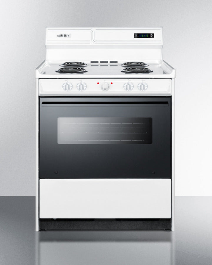 30" Wide Electric Coil Top Range - (WEM230DK)