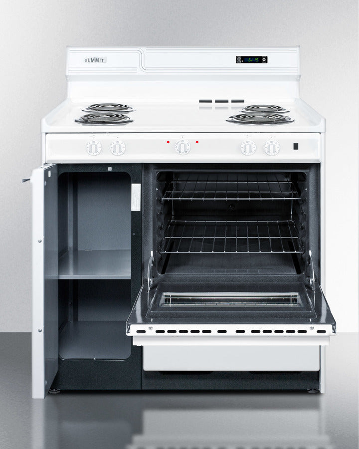 36" Wide Electric Coil Top Range - (WEM430KW)