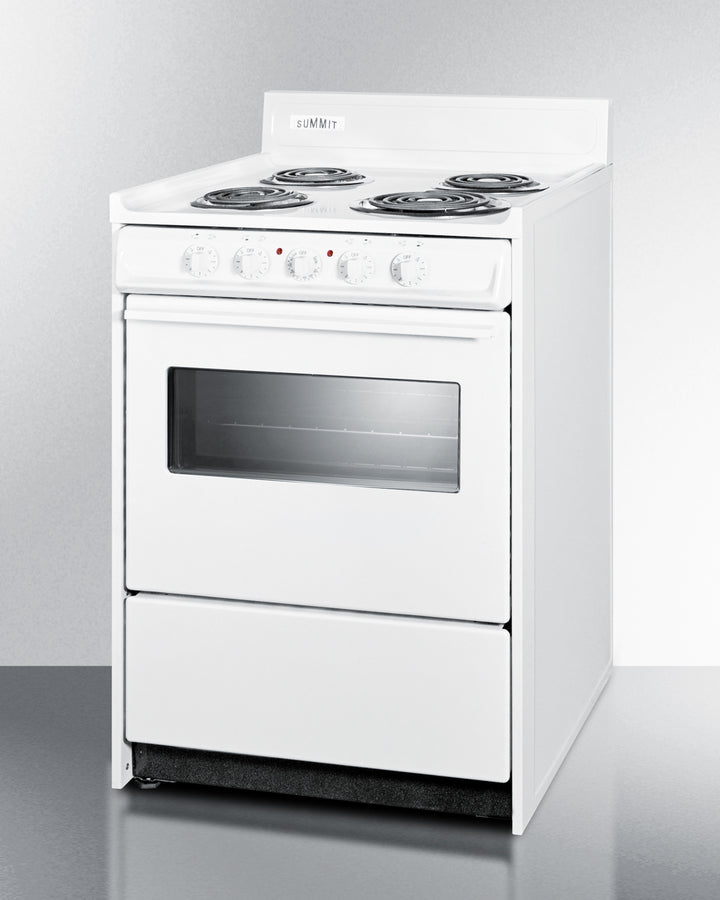 24" Wide Electric Coil Top Range - (WEM610W)