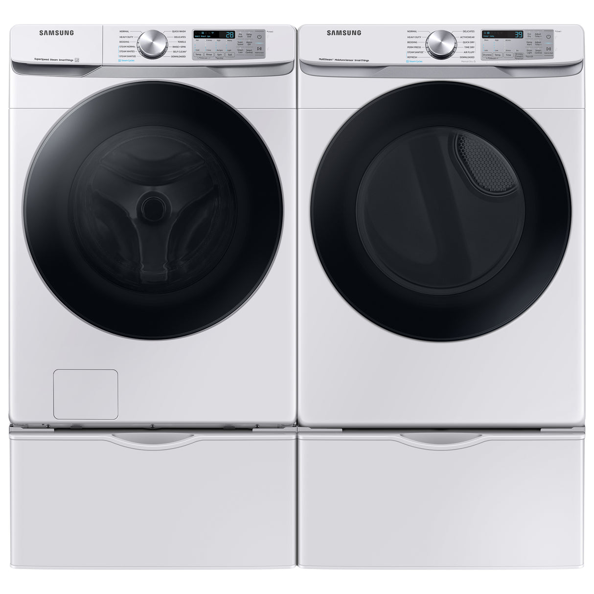 4.5 cu. ft. Large Capacity Smart Front Load Washer with Super Speed Wash - White - (WF45B6300AW)