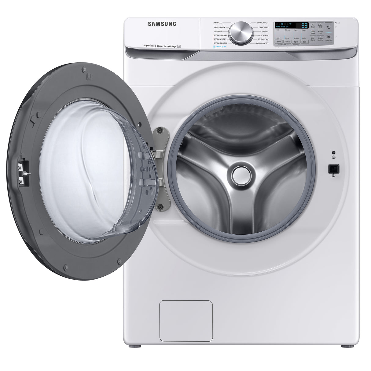 4.5 cu. ft. Large Capacity Smart Front Load Washer with Super Speed Wash - White - (WF45B6300AW)
