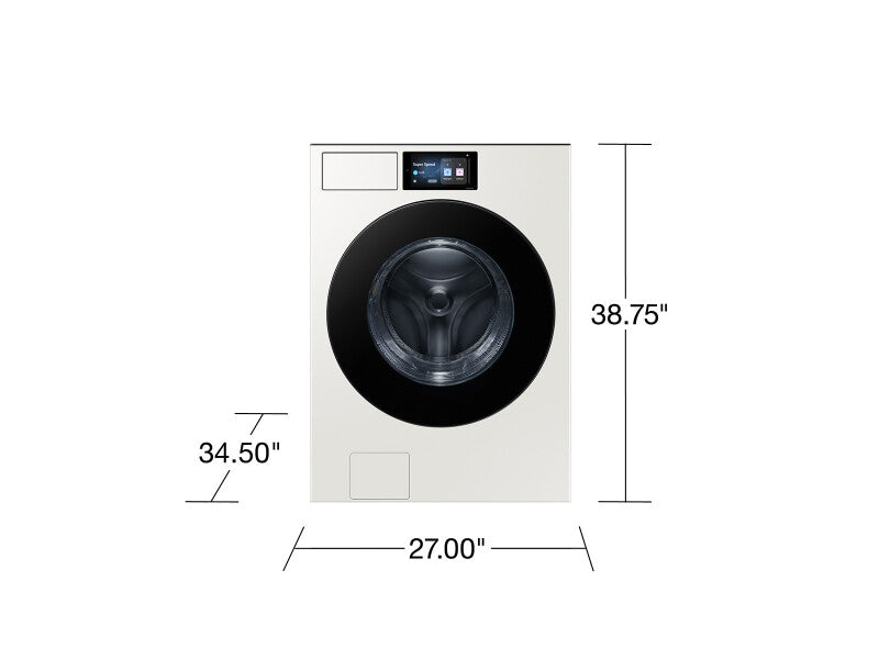 Bespoke AI 5.3 cu. ft. Ultra Capacity Front Load Washer with AI Home and AI OptiWash™ - (WF90F53ADYA5)