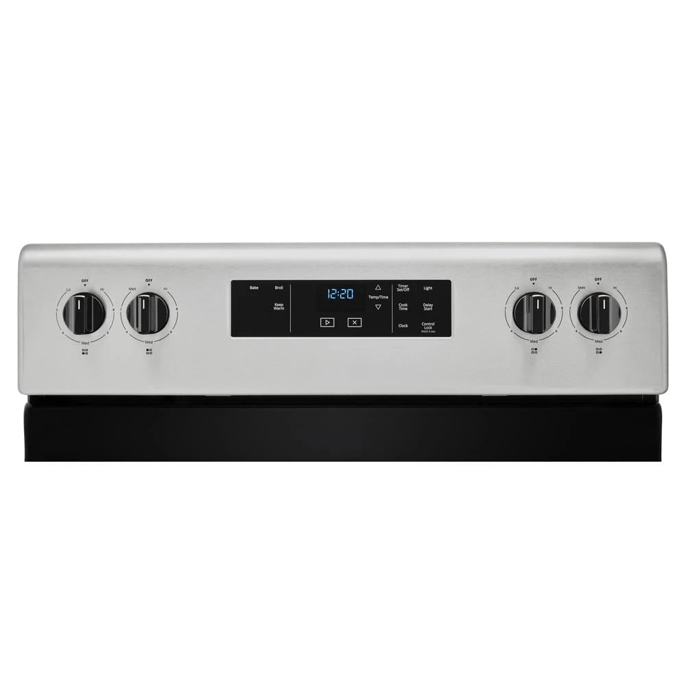 4.8 cu. ft. Electric Range with Keep Warm setting - (WFC150M0JS) - WHIRLPOOL