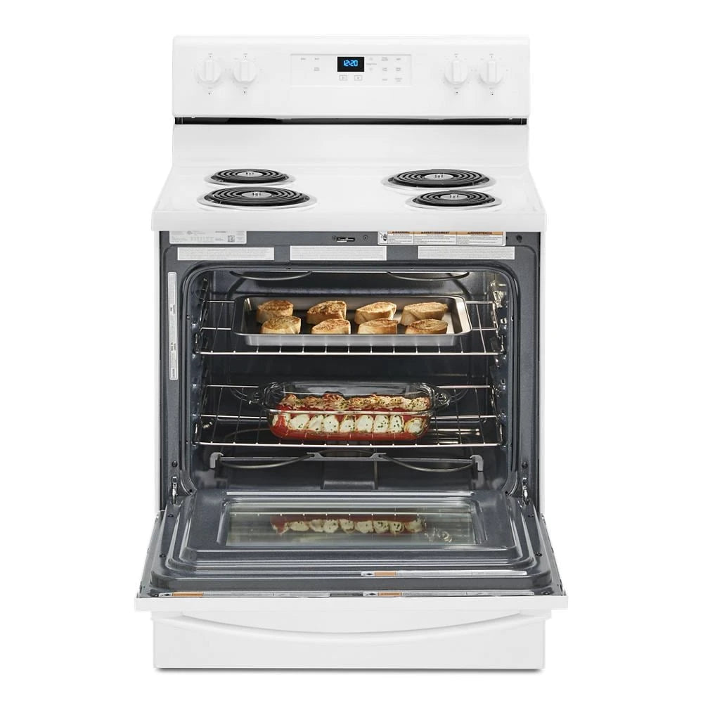 4.8 cu. ft. Electric Range with Keep Warm setting - (WFC150M0JW)