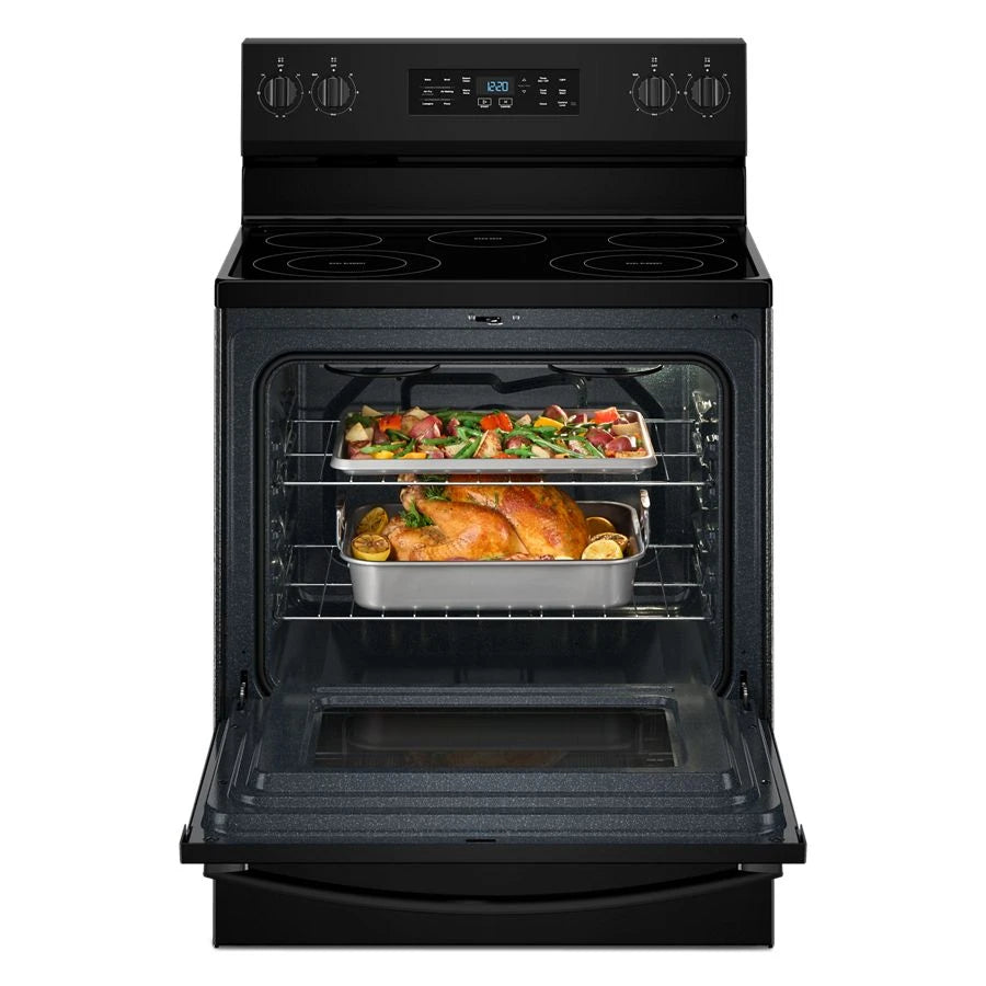 30-inch Electric Range with Air Cooking Technology and Steam Clean - (WFES4530SB)