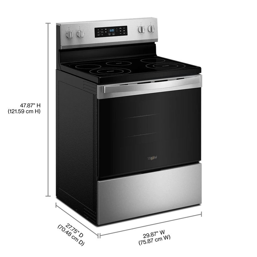 30-inch Electric Range with Air Cooking Technology and Steam Clean - (WFES4530SZ)