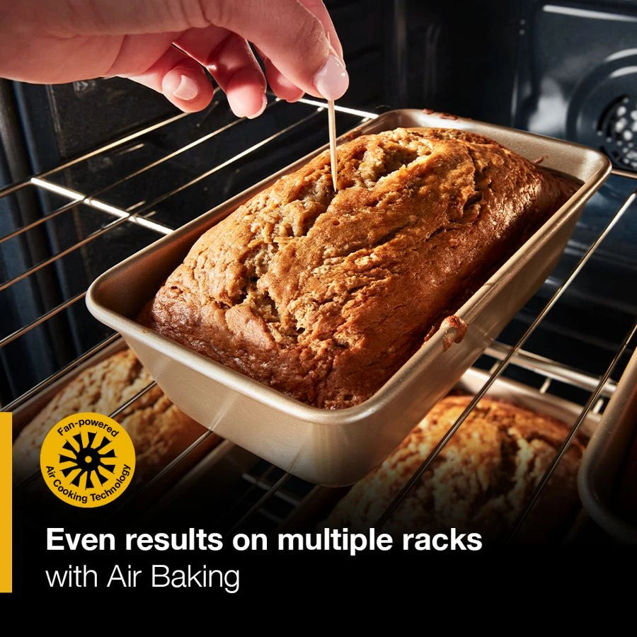 30-inch Energy Star Electric Range with Air Cooking Technology, No Preheat Air Fry and Air Baking and Self Clean - (WFES5030RB)