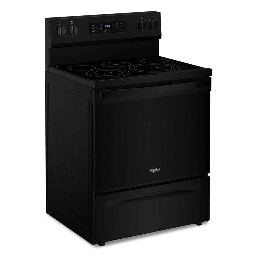 30-inch Energy Star Electric Range with Air Cooking Technology, No Preheat Air Fry and Air Baking and Self Clean - (WFES5030RB)