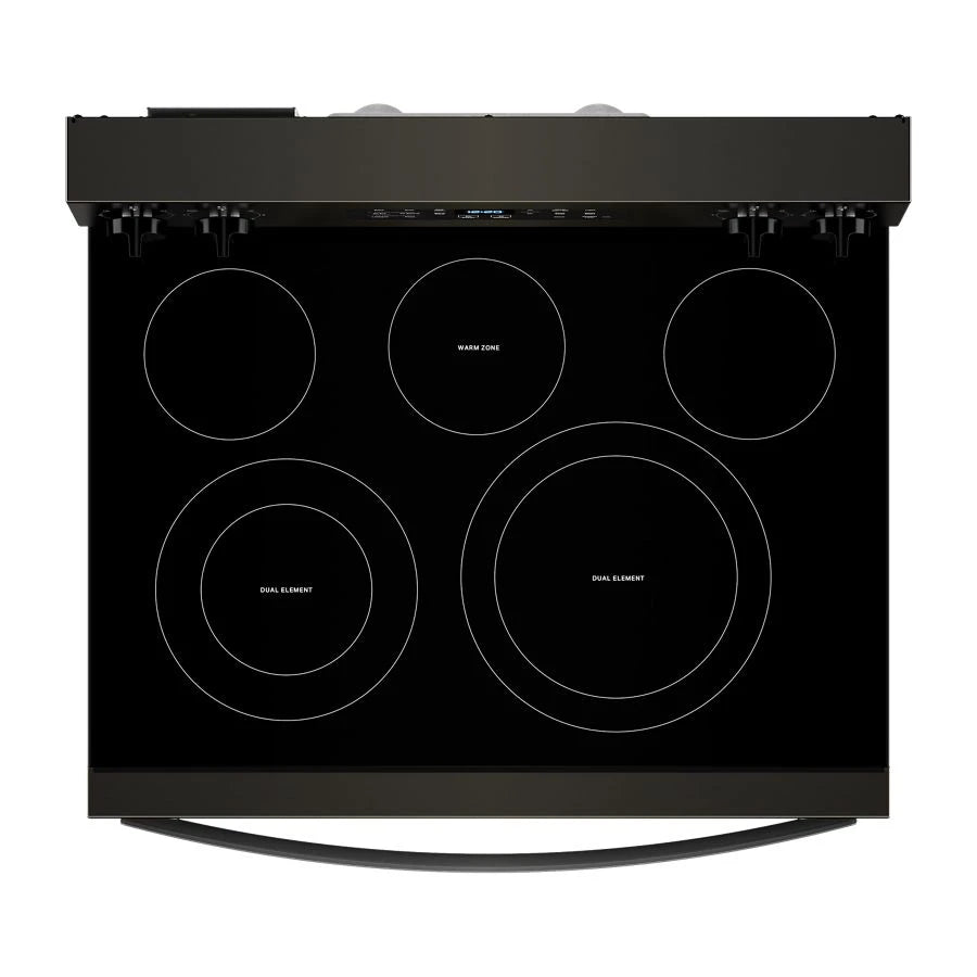 30-inch Energy Star Electric Range with Air Cooking Technology, No Preheat Air Fry and Air Baking and Self Clean - (WFES5030RV)