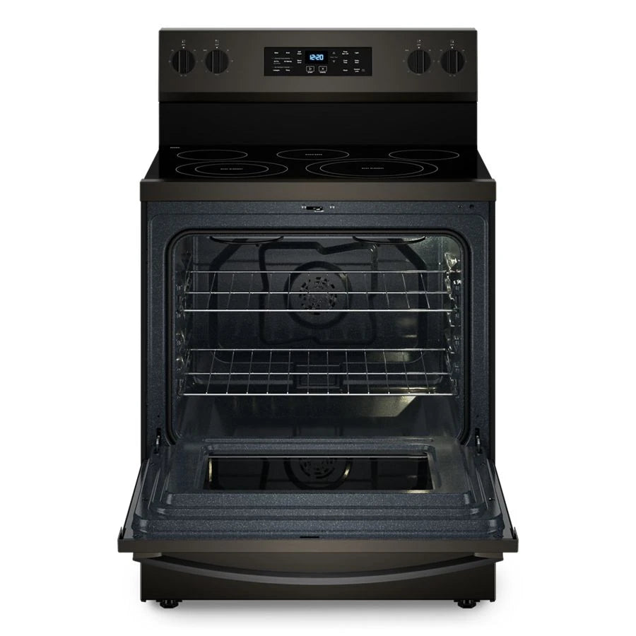 30-inch Energy Star Electric Range with Air Cooking Technology, No Preheat Air Fry and Air Baking and Self Clean - (WFES5030RV)