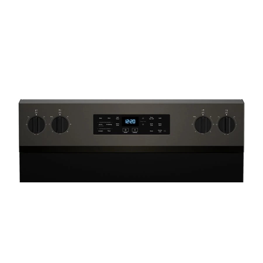 30-inch Energy Star Electric Range with Air Cooking Technology, No Preheat Air Fry and Air Baking and Self Clean - (WFES5030RV)