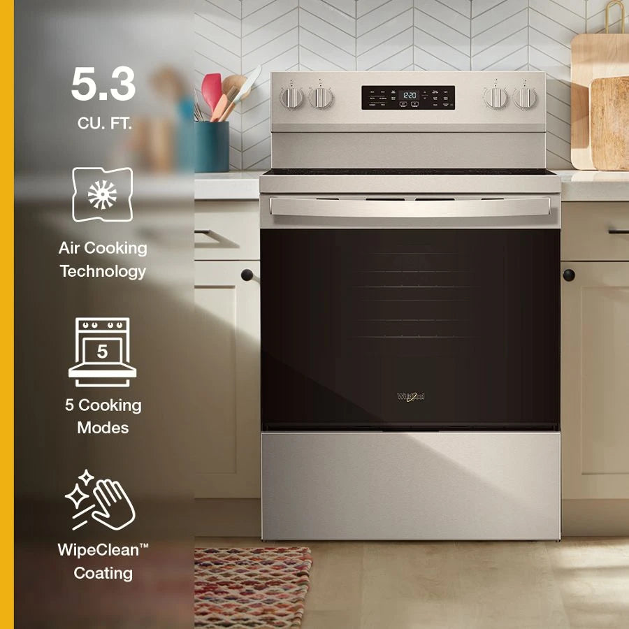 30-inch Electric Range with Air Cooking Technology - (WFES5730SZ)