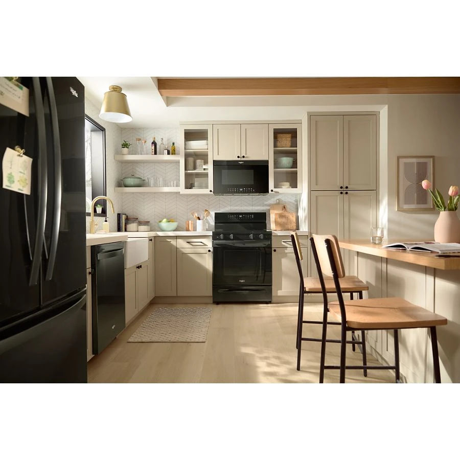 30-inch Electric Smart Range with Air Cooking Technology, No Preheat Air Fry, High Speed Preheat Oven, WipeClean™ Coating, and Steam/Self Clean - (WFES7530RB)