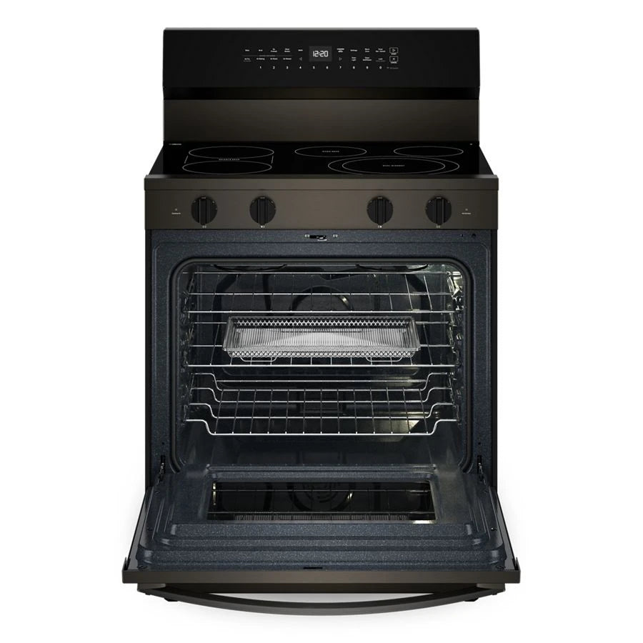 30-inch Electric Smart Range with Air Cooking Technology, No Preheat Air Fry, High Speed Preheat Oven, WipeClean™ Coating, and Steam/Self Clean - (WFES7530RV)